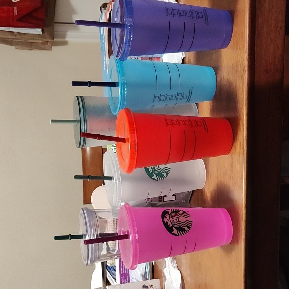 6pk Starbucks Reusable cup set